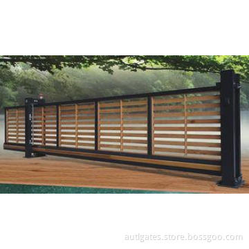 Wooden Automatic Sliding Gates , Residential Trackless Cant